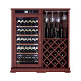 Nuvia 69-Bottle Wooden Wine Cooler Cabinet With Built-In Storage (SAK17539)