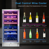 Dual-Zone 30-Bottle Wine Cooler