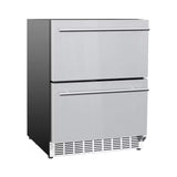 Summerset 24-Inch Outdoor Rated Double Drawer Refrigerator [RFR-24DR2-A] (SAK95283)