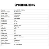 Summerset 6.6C Deluxe Outdoor Rated Kegerator With No Tap [RFR-24DK] (SAK84722)